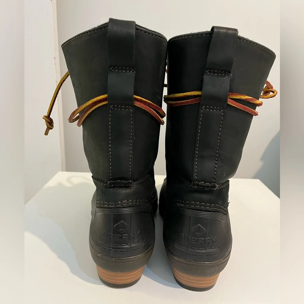 Women’s Sperry Saltwater Wedge Duck Boots Sz 9 - Picture 5 of 9